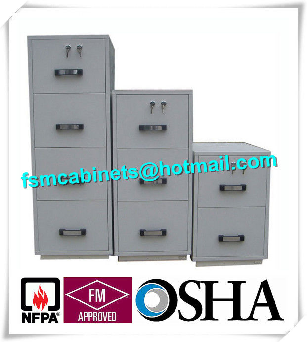 Steel 4 Drawers Fire Resistant File Cabinets Fireproof File