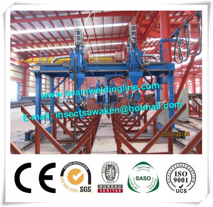 Customized Gantry Welding Machine H Beam Welding Line 4000mm Rail Distance 0