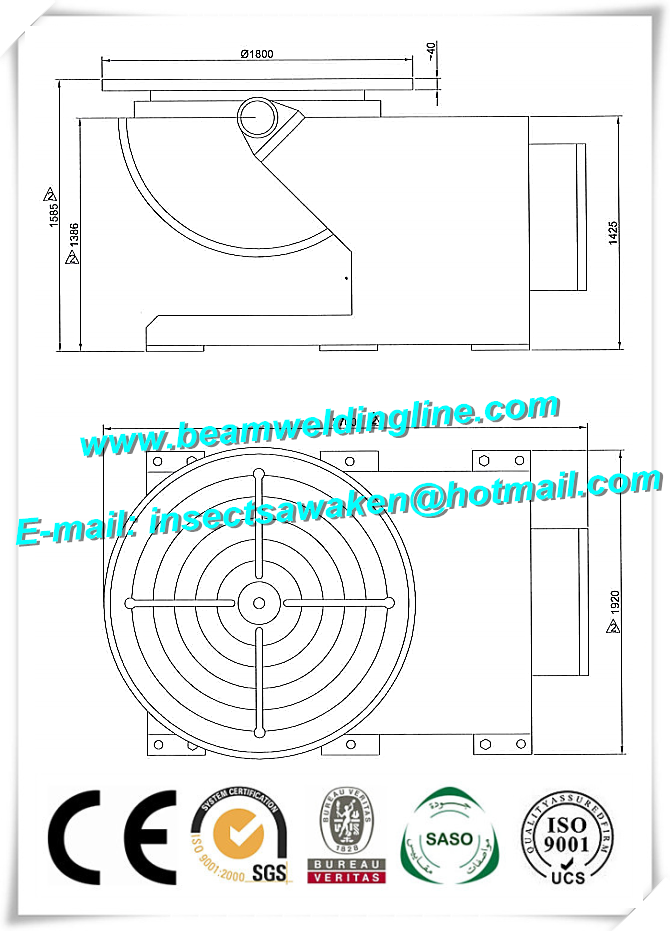 380V - 415V 3Phase Welding Positioner Standard Automatic Lifting 0