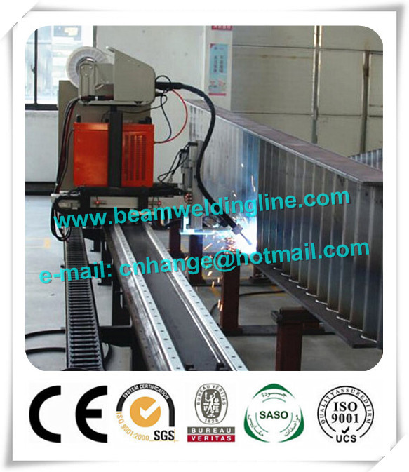 Automatic H Beam Welding Line , Corrugated Web Beam Welding Machine 0