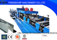 Automatic C Z Purlin Roll Forming Machine 1.5 - 3.0mm Thickness