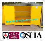 Yellow Industrial Safety Cabinets , Flame Proof Storage Cabinets For Waste Chemical