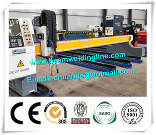 CNC Gantry Crane Plasma Flame Cutting Machine , MEtal Sheet Plasma Cutting Machine
