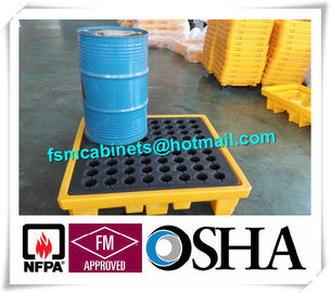 Oil Drum Spill Pallet Containments , Fire Resistant File Cabinet For Drum Spill Pallet