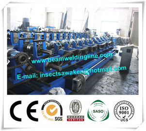 Blue Interchangeable C Z Purlin Roll Forming Machine Fully Automatic